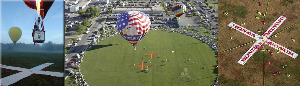 imagem alvos competicao de balonismo